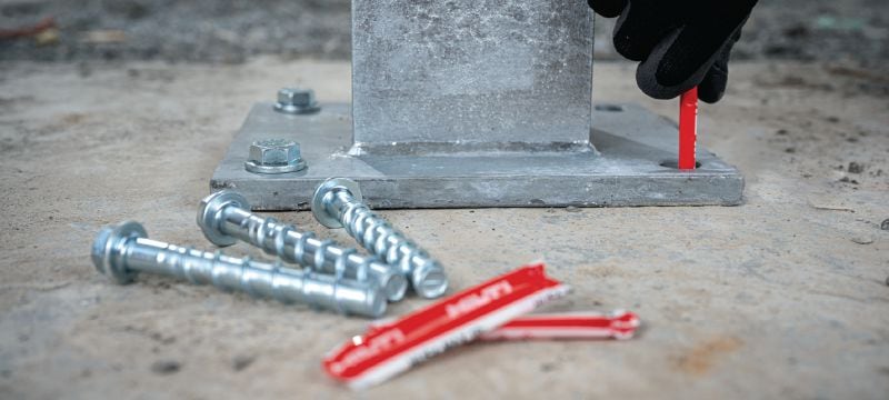 Kwik-X Dual Action anchor Dual Action anchor for fastening in concrete with performance of adhesive anchors and installation speed and simplicity of screw anchors Applications 1