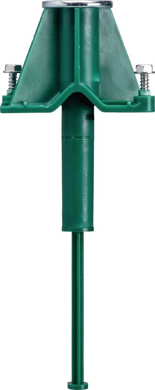 KCC-MD Kwik Cast Connect cast-in-place anchor, short plate Ultimate-performance push-to-connect short plate cast-in-place anchor for concrete on metal deck with approvals