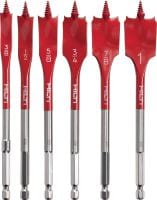 WDB-S Spade bit set Spade bit set for fast drilling of shallow holes in wood