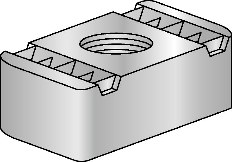 CN Electrogalvanized nuts for the connection of strut channels and other components