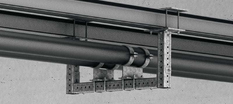 MIB-SH Hot-dip galvanized (HDG) baseplate for fastening MI girders to steel Applications 1