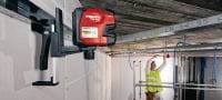 PM 2-L Line laser level Line laser with 2 lines for leveling, aligning and squaring with red beam Applications 1