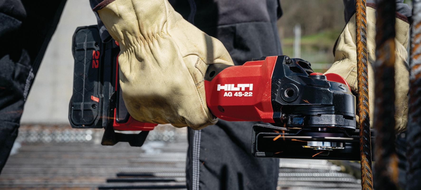 Hilti AG 4S-A22 (100) Cordless Brushless Angle Grinder 4inch Bare Tool 22V