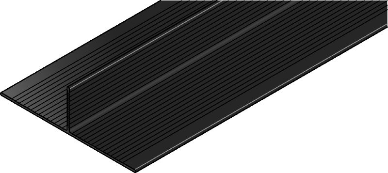 MFT-T Rail (black anodized) T-shaped black anodized aluminum rail for assembling vertical and horizontal façade panel substructures
