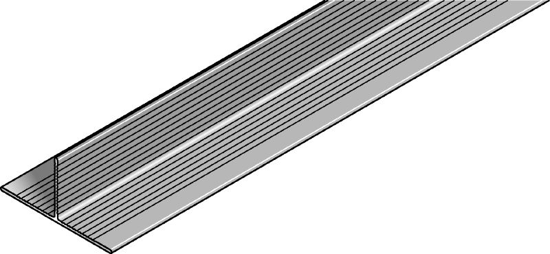 MFT-T Rail T-shaped aluminum rail for assembling vertical and horizontal façade panel substructures