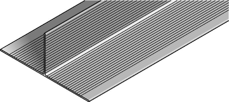 MFT-T Rail T-shaped aluminum rail for assembling vertical and horizontal façade panel substructures