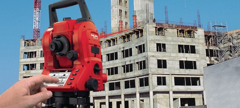 POS 18 Construction Total Station Precise construction total station for two-person operation with 3  angle measurement accuracy Applications 1