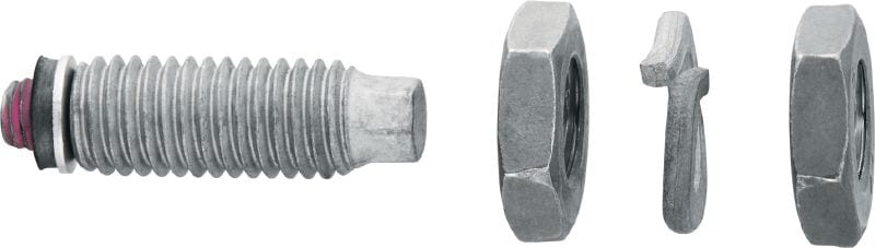 S-BT-EF Screw-in stud Threaded screw-in stud (HDG carbon steel, whitworth thread) for electrical connections on steel in mildly corrosive environments