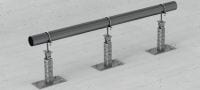 MI - PSC Connectors for attaching single pipe runs to vertical MI girders Applications 1