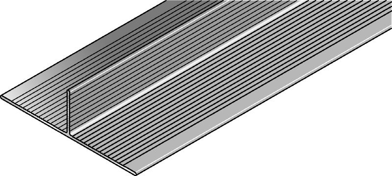 MFT-T Rail T-shaped aluminum rail for assembling vertical and horizontal façade panel substructures