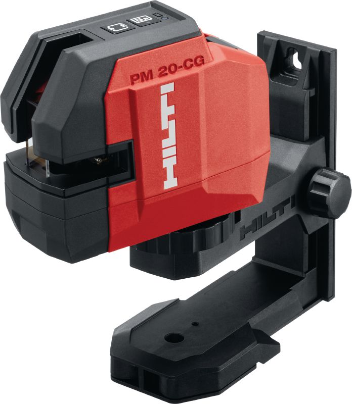 PM 20-CG Plumb and cross line laser Green beam combi-laser with 2 lines and 4 points for plumbing, leveling, aligning and squaring