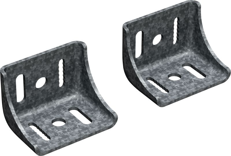 MT-EDB Wall-to-wall connector Heavy-duty adjustable baseplate for connecting an MT girder horizontally between two parallel walls
