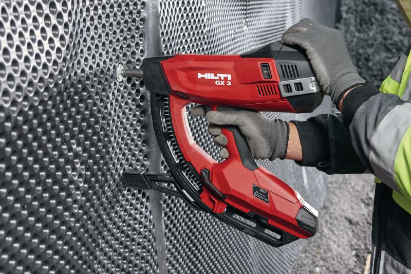 GX 3-ME Gas-actuated fastening tool Gas nailer with single power source for electrical and mechanical applications Applications 1