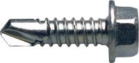 S-MD HWH #3 Self-drilling hex screws (indoor) Self-drilling hex head screw (zinc-plated) for fastening sheet metal to steel substructures