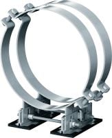 MP-PS 4-2 Pipe shoe Outdoor coated (OC) pipe shoe with height and slope adjustability for heavy industrial applications with outer pipe diameters of 217-610 mm (8 to 24)