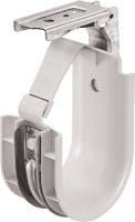 X-DH MX Data cable hook Data cable hook for supporting cable bundles on walls and ceilings, for use with battery-powered nailers on concrete and steel, or with anchors and screws on wood and drywall