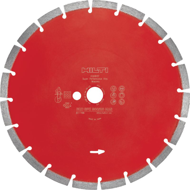 SPX Masonry diamond blade Ultimate diamond blade with Equidist technology optimized for cutting in masonry