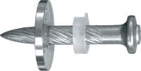 X-U P8 S Steel/concrete nails with washer High-performance single nail with steel washer for fastening to concrete and steel using powder-actuated tools