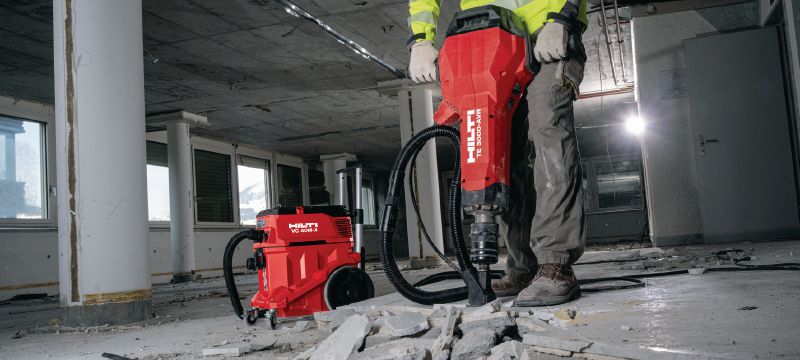 TE 3000-AVR TE-H heavy-duty electric jackhammer Exceptionally powerful breaker for heavy-duty concrete demolition, asphalt cutting, earthwork and driving ground rods Applications 1