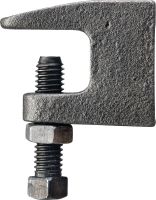 BC Beam clamps for attaching threaded rods to structural beams