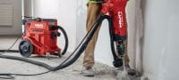 VC 150-10 XE Dust extractor Powerful dust extractor with built-in power outlet for connection with power tools and jobsite clean ups (wet & dry), 8 gallon tank - OSHA compliant with 150 CFM Applications 3