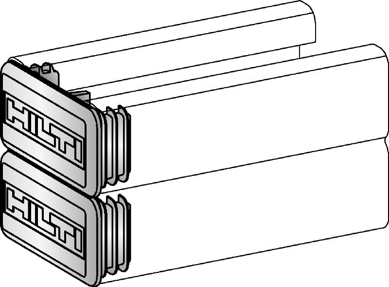 MEK Channel end cap Channel end cap for all HS Hilti strut profiles