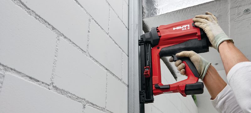 GX 2 Gas-actuated fastening tool Short-stroke gas nailer for drywall track Applications 1