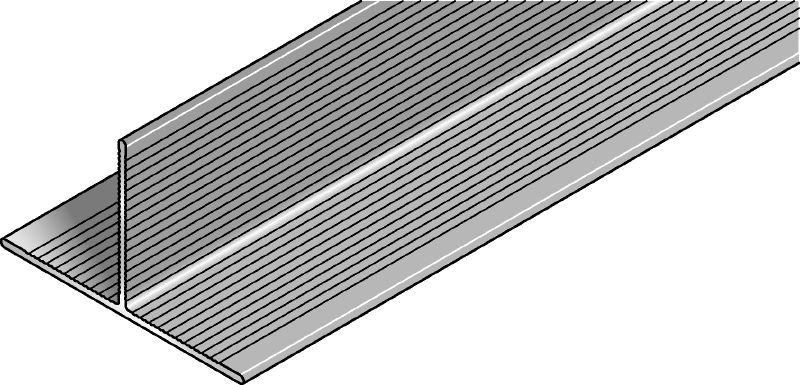 MFT-T Rail T-shaped aluminum rail for assembling vertical and horizontal façade panel substructures