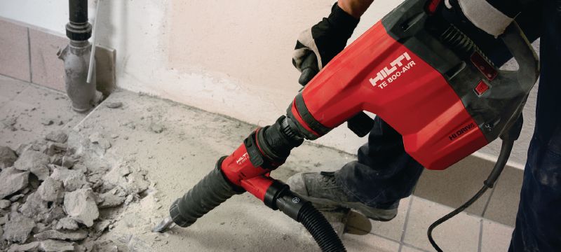 TE 800-AVR Concrete demolition hammer Very powerful TE-S demolition hammer for heavy-duty chiseling in concrete, with Active Vibration Reduction (AVR) Applications 1
