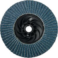 AF-D FT PL SPX Threaded flap disc Ultimate plastic-backed flat flap discs with thread for rough to fine grinding of stainless steel, steel and other metals