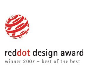 This product has been awarded the "Best of the Best" Red Dot Design Award.