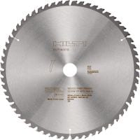 Wood fine finish miter saw blade Ultimate wood fine finish miter saw blade (12” | 305mm) with carbide teeth, for precise and clean cuts in wooden beams with our SM 60-22 cordless miter saw
