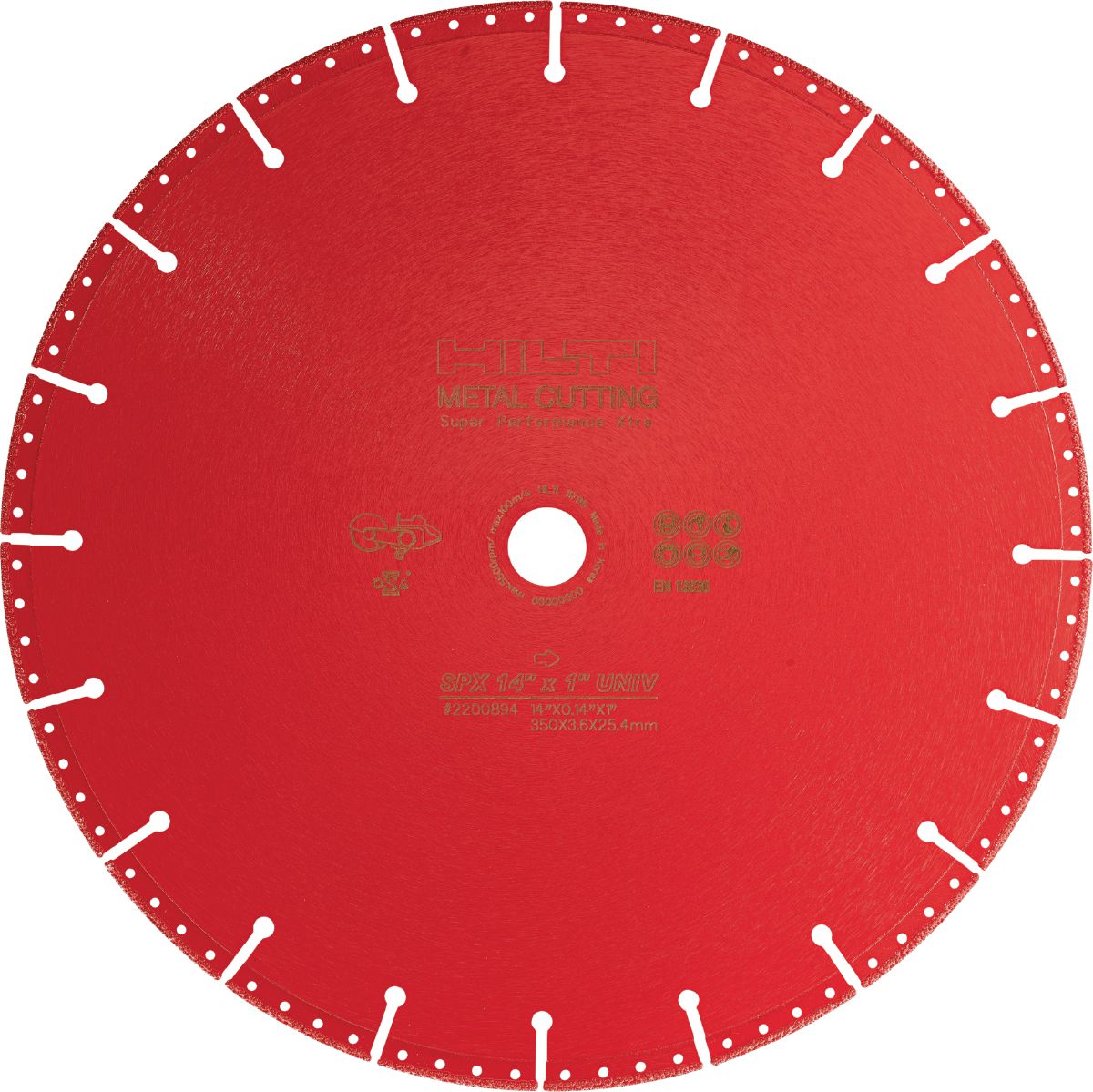 Hilti 14 in. x 1 in. SPX Diamond Metal Cutting Blade Hilti 14 in. x 1 in. SPX Diamond Metal Cutting Blade