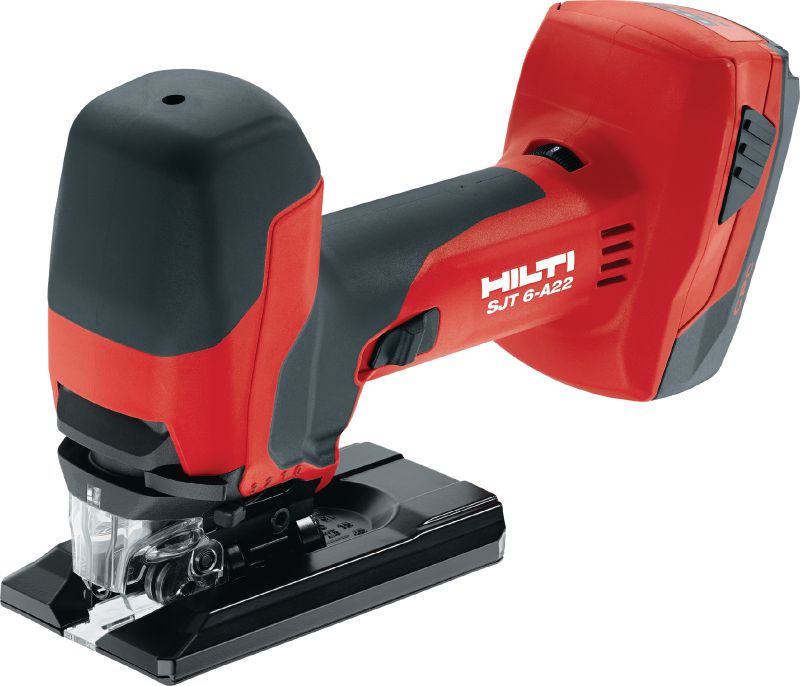 SJT 6-A22 Cordless jigsaw Powerful 22V cordless jigsaw with barrel T-grip for curved cuts above or below the work surface