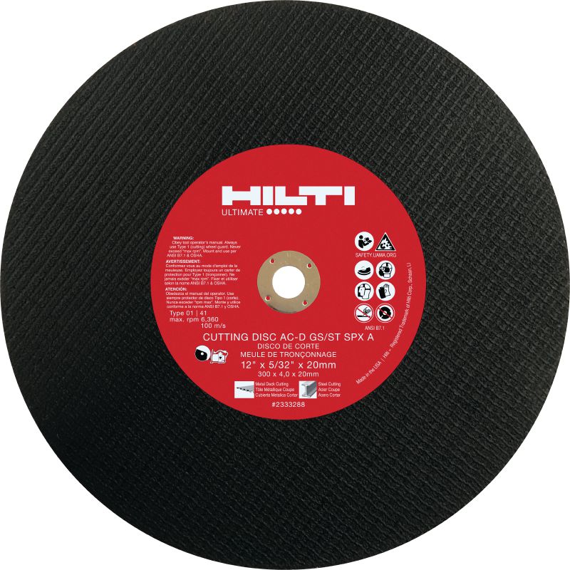 SPX A Metal cutting disc for battery cut-off saws Ultimate metal cutting disc engineered to maximize your cutting speed and cuts-per-charge with battery-powered cut-off saws