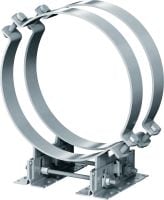 MP-PS 4-2 Pipe shoe Outdoor coated (OC) pipe shoe with height and slope adjustability for heavy industrial applications with outer pipe diameters of 217-610 mm (8 to 24)