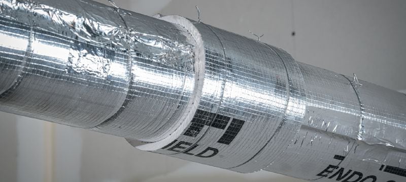CFP-ES Endo-Shield High-temperature endothermic mat for passive fire protection of critical cable circuits, fuel lines, communication systems and many other MEP systems Applications 1