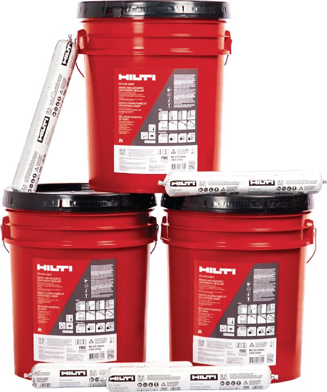 CS-S SA Light smoke and acoustic sealant Lightweight, paintable smoke and acoustic sealant for drywall joints and pipe penetrations (including CPVC)