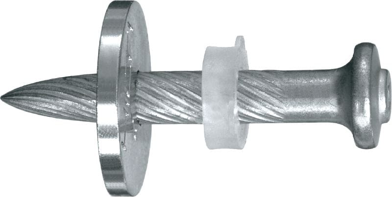 X-U P8 S Steel/concrete nails with washer High-performance single nail with steel washer for fastening to concrete and steel using powder-actuated tools