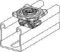 MQA Galvanized pipe clamp saddle for connecting threaded components (imperial) to MQ strut channels