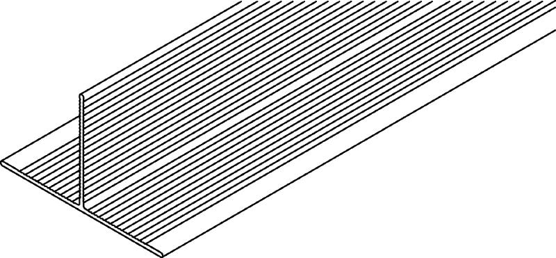 MFT-T Rail T-shaped aluminum rail for assembling vertical and horizontal façade panel substructures