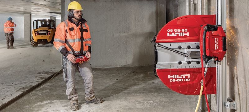 Equidist Wall Saw Blade SPX-HCU (H1 Arbor fits on Hilti) Ultimate wall saw blade (20 kW) for high-speed cutting and a longer lifetime in reinforced concrete (H1 Arbor fits on Hilti wall saws) Applications 1