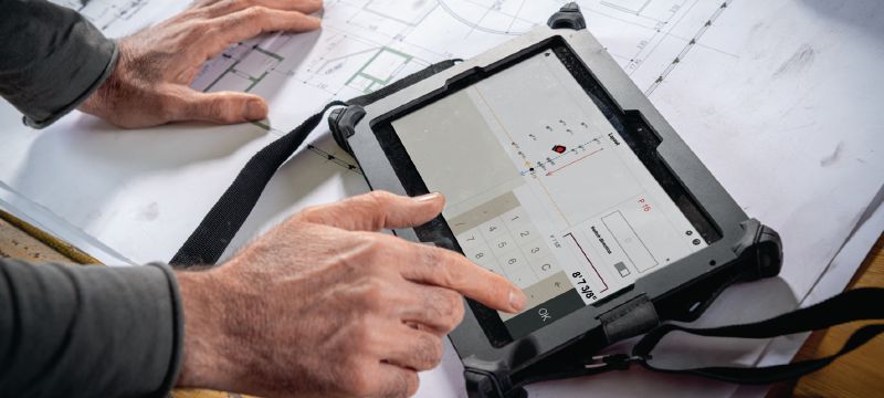 PMD 200 Jobsite layout tool Intuitive 2D layout laser tool to easily mark out drywall track locations and complex geometries in indoor environments Applications 1