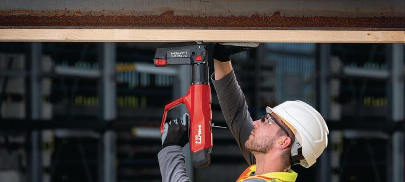 DX 6 Powder-actuated nailer kit Fully automatic powder-actuated nailer – wall and formwork kit Applications 1