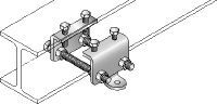 MQS-IB Beam connector Galvanized pre-assembled beam connector with FM approval for seismic bracing of fire sprinkler pipes on steel structures