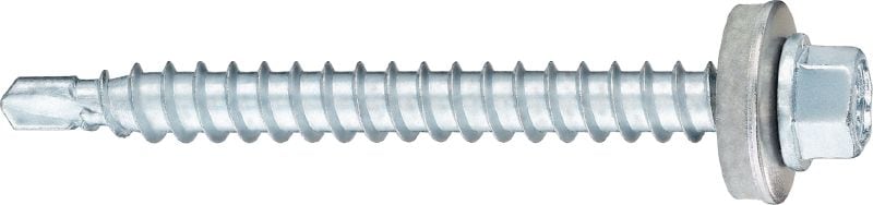 S-MDW 14-10 HWH #3 SS304 Self-drilling screws Self-drilling screw (A2 stainless steel) with 5/16 washer for fastening steel and aluminum to wood (up to 0.08 inch)