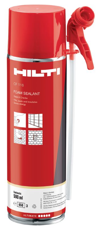 CF 116 insulating foam sealant Re-usable nozzle foam ideal for sealing, filling and insulating gaps and cracks