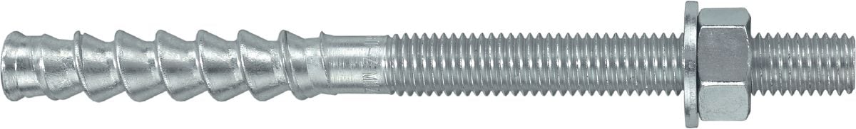 4 x Hilti Anchor Rod HIT-Z M16 x 240mm O/A with nuts & washer 110mm thread Pk 4 