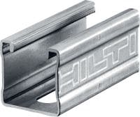 MQ-41-R C-Channel profile Stainless steel (A4) C-Channel profile for medium-duty applications