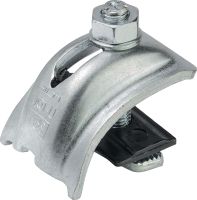 MQT-U Galvanized beam clamp for connecting the open side or back of strut channels directly to steel beams